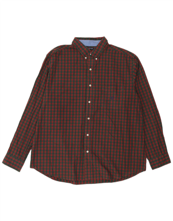 Koszula męska Chaps 2XL, bawełniana zielona krata