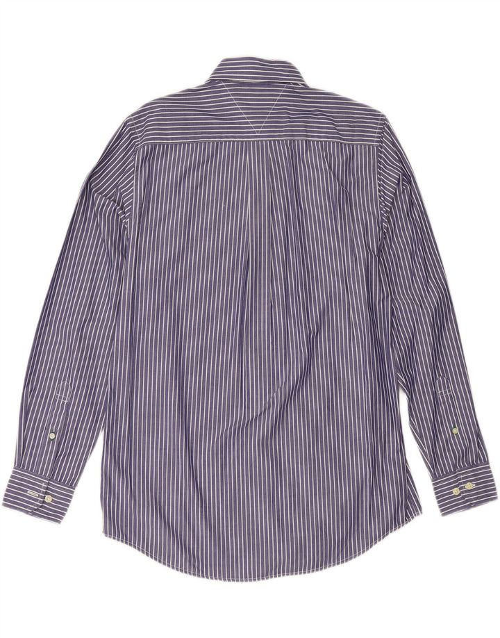 Koszula męska Tommy Hilfiger, mała, bawełniana w granatowe paski