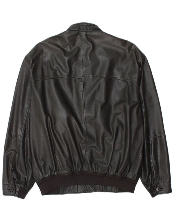 Męska kurtka skórzana KAPRAUN UK 40 duża czarna