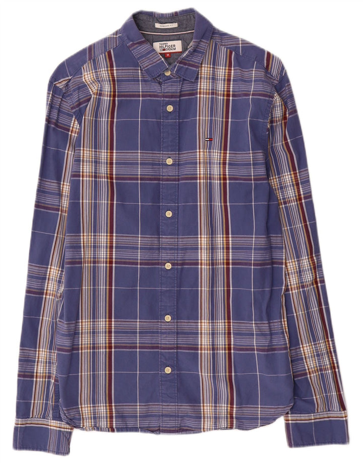 Koszula męska Tommy Hilfiger o regularnym kroju, bawełniana w średnią niebieską kratkę