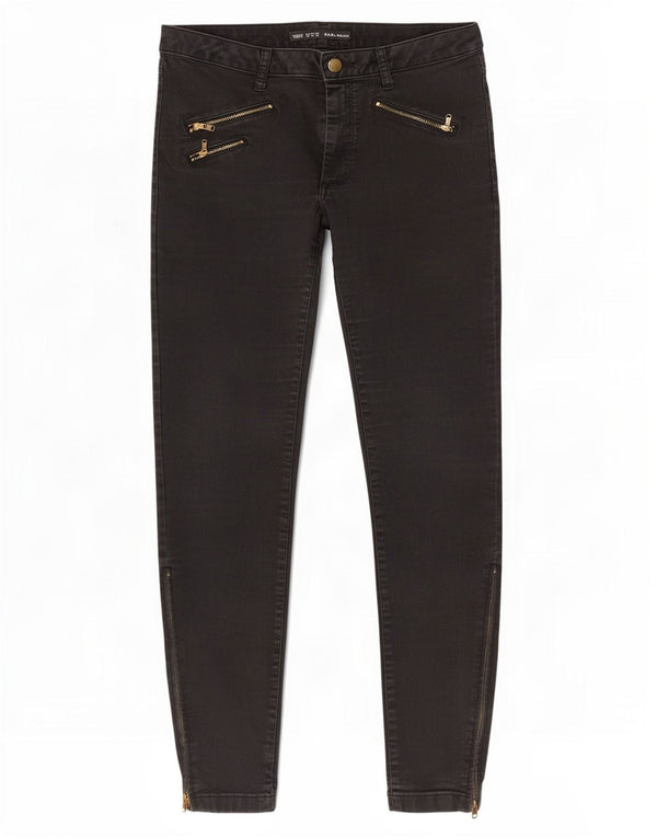 Zara Womens Skinny Jeans EU 42 Large W32 L27 Black