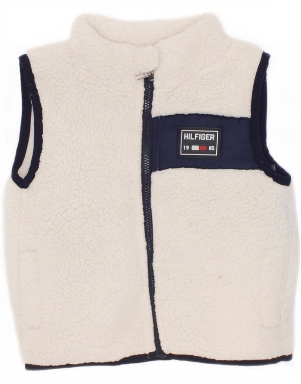 Bezrękawnik polarowy dla dziewczynki Tommy Hilfiger 6-9 miesięcy w kolorze białym