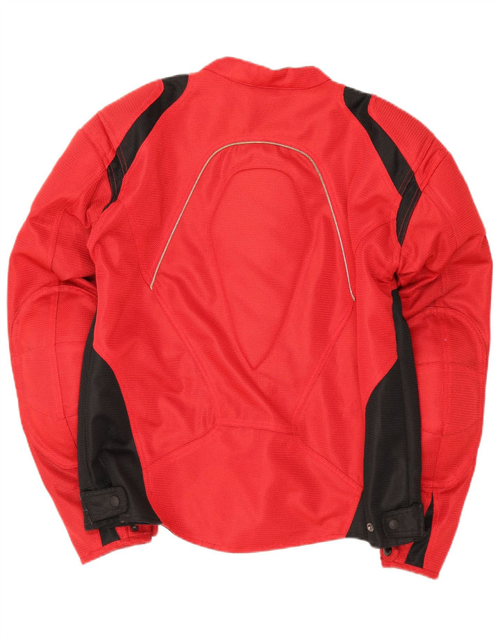 Męska kurtka wyścigowa Vintage UK 42 XL w kolorze czerwonym