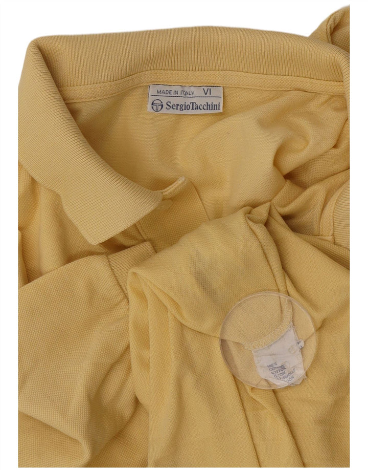 Męska koszulka polo Sergio Tacchini, duża, żółta, bawełniana