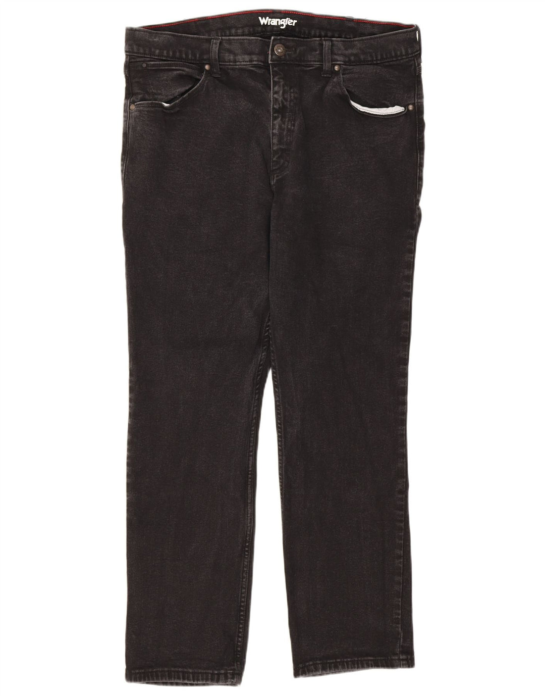Męskie jeansy Wrangler Regular Straight W38 L30 Czarna bawełna