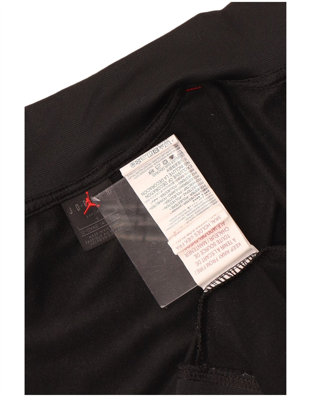 Kurtka chłopięca Jordan Dresowa Top 12-13 lat, duża, czarna, z blokami kolorów