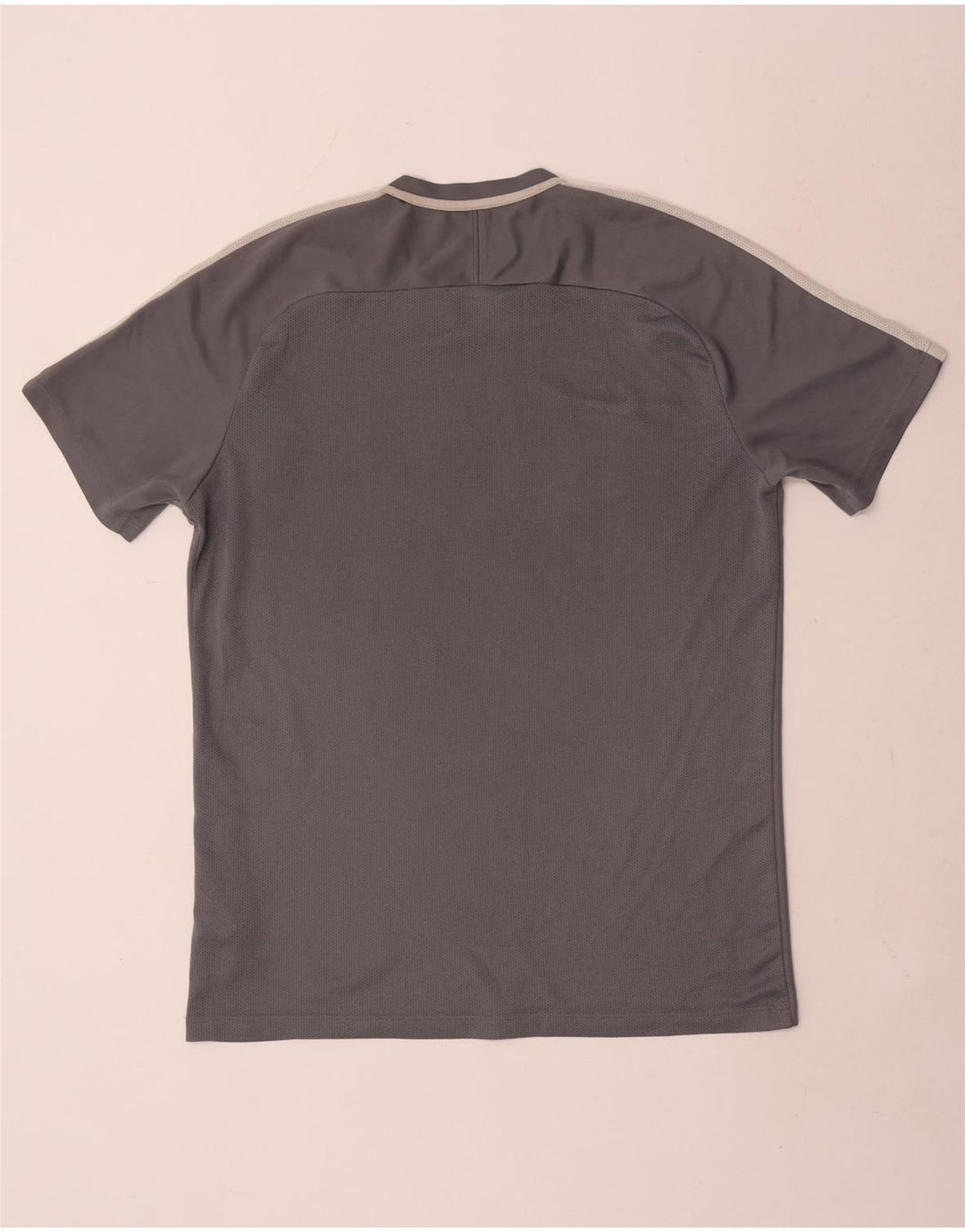 Męski T-shirt Nike Dri Fit, duży, szary poliester z blokami kolorów