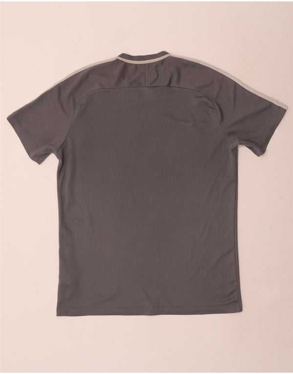Męski T-shirt Nike Dri Fit, duży, szary poliester z blokami kolorów