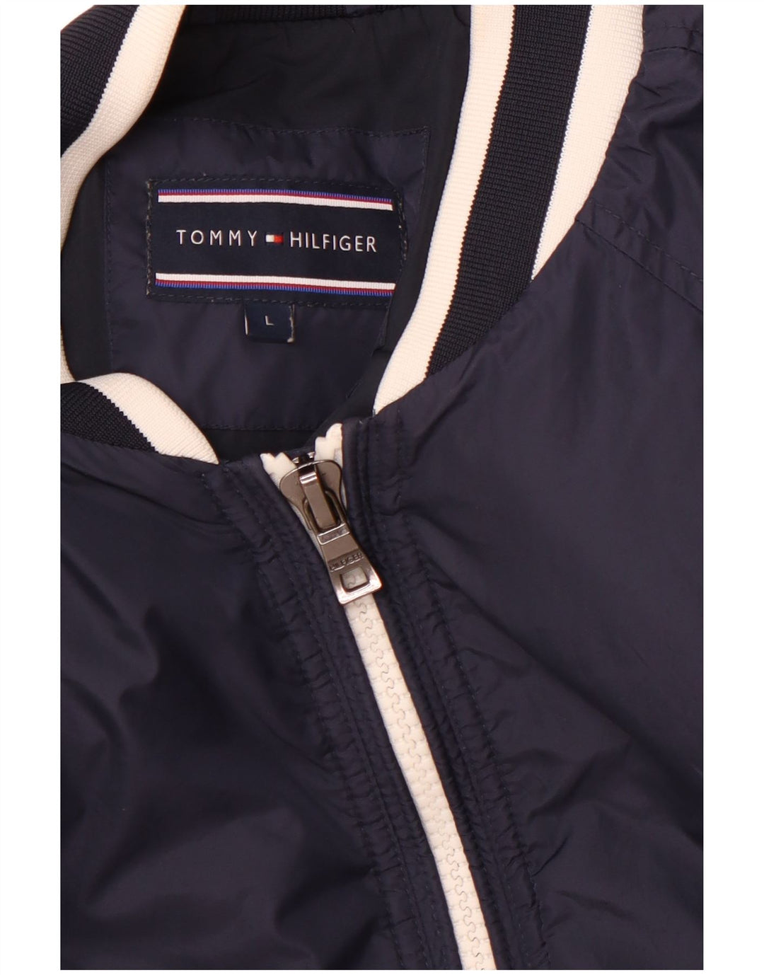 Damska kurtka bomberka TOMMY HILFIGER UK 16, duża, granatowa