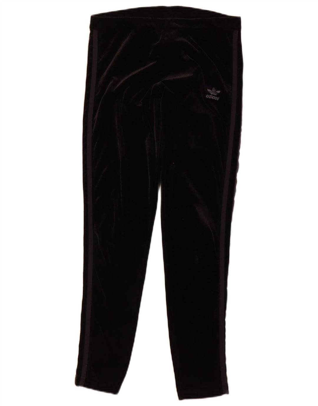 Damskie legginsy ADIDAS welurowe UK 12, średni czarny poliester