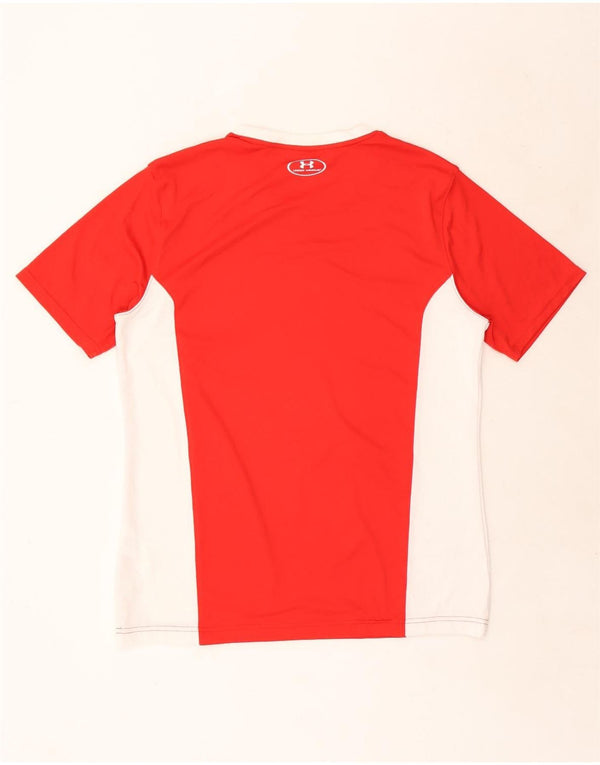 Męska koszulka t-shirt Under Armour Heat Gear, top XL, czerwony, blokowy kolor, poliester