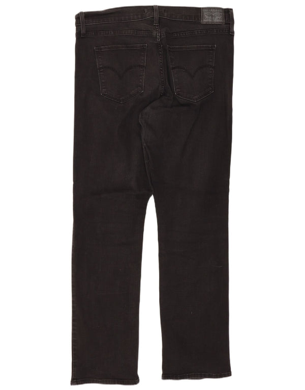 Damskie dżinsy Levi's 314 Shaping Straight W32 L30 Czarna bawełna