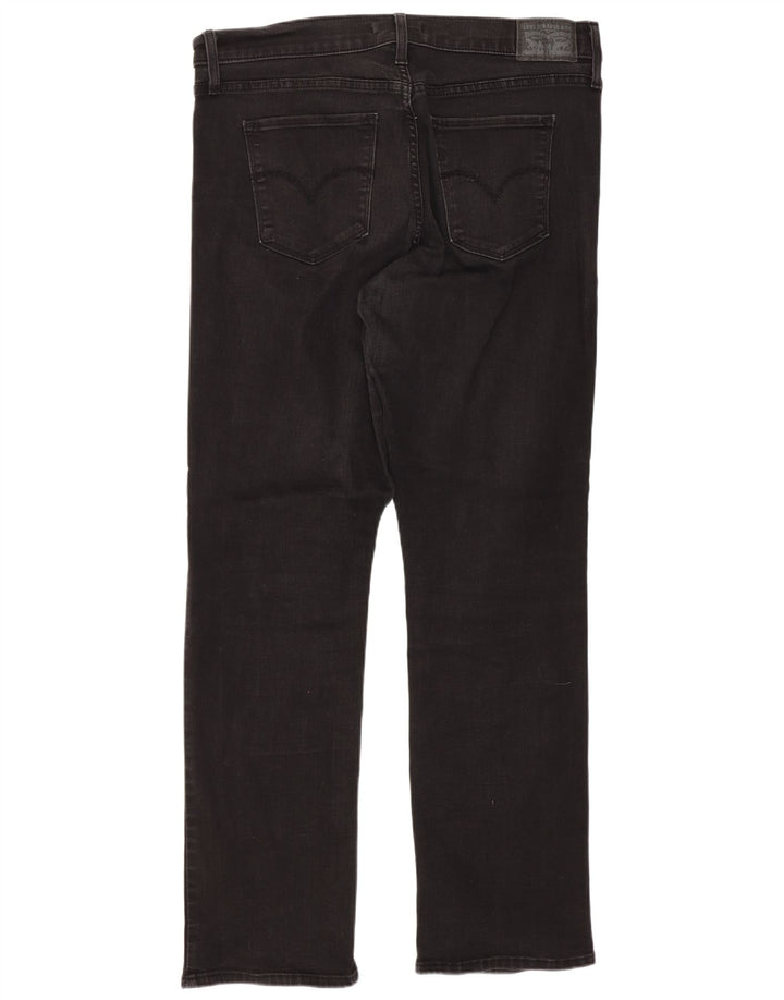 Damskie dżinsy Levi's 314 Shaping Straight W32 L30 Czarna bawełna