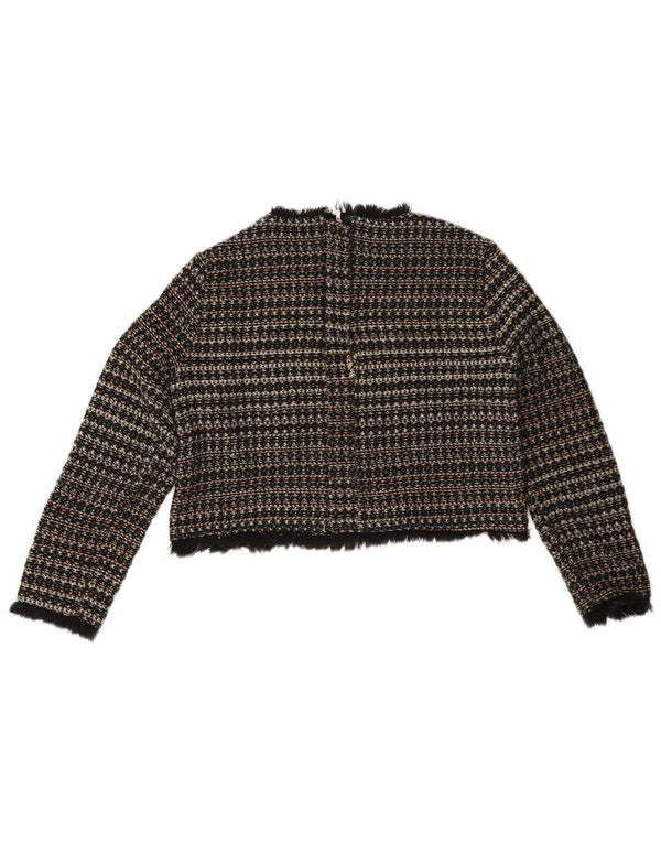 Damski sweter Zara z dekoltem w łódkę UK 12, średnie, wielokolorowe paski