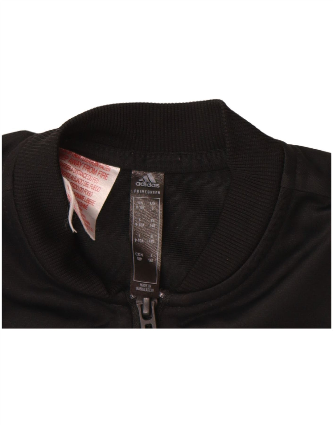 Kurtka dresowa dziewczęca ADIDAS Primegreen 9-10 lat, czarny poliester
