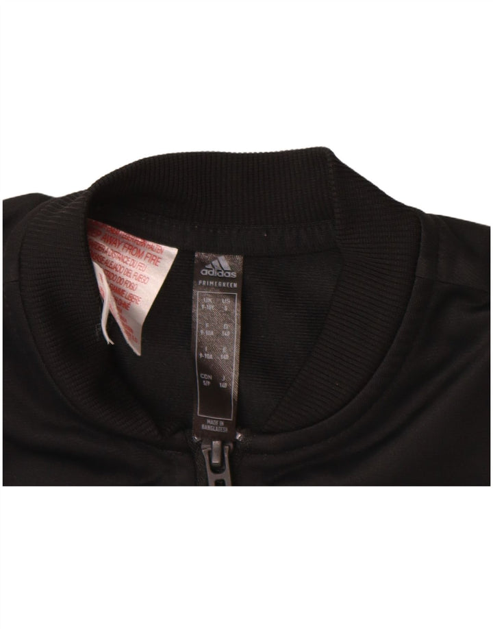 Kurtka dresowa dziewczęca ADIDAS Primegreen 9-10 lat, czarny poliester
