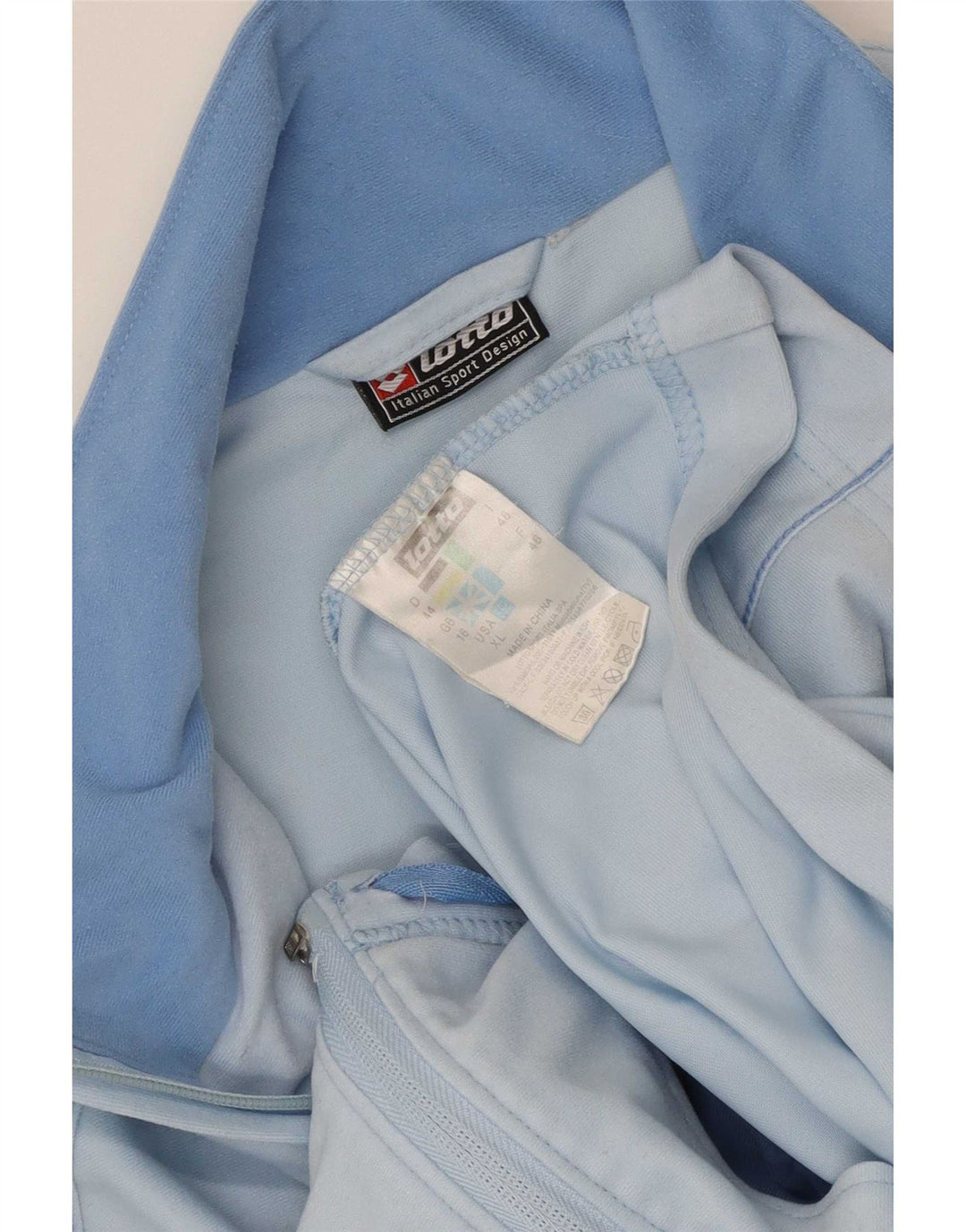 Damska bluza dresowa oversize Lotto UK 16, duża, niebieska, poliester