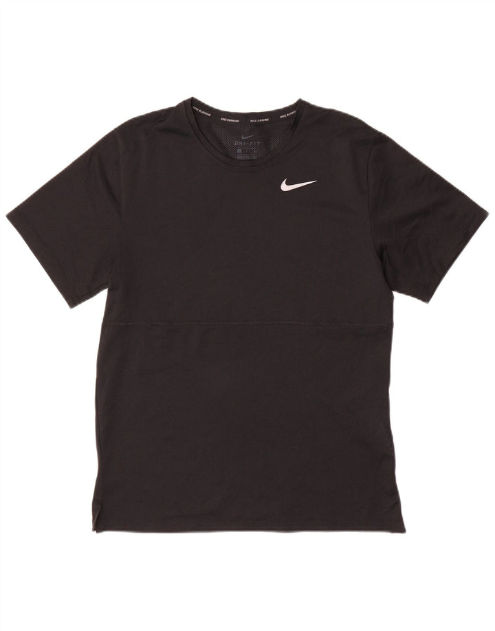 Męski T-shirt NIKE Dri Fit, mały, czarny poliester