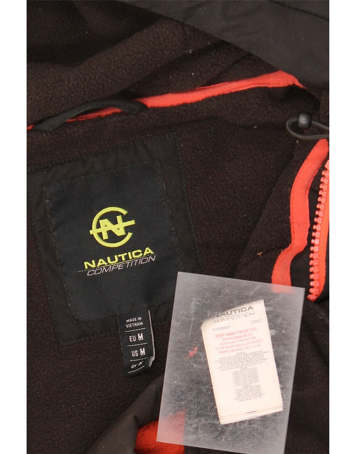 Męski sweter z kapturem i zamkiem NAUTICA, średni czarny poliester