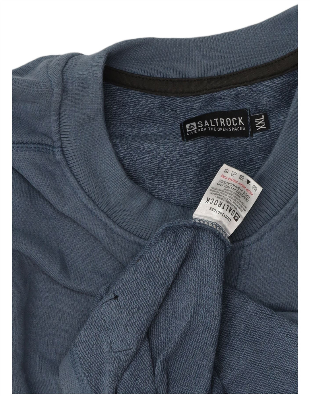 Męska bluza z grafiką Saltrock, 2XL, niebieska bawełna