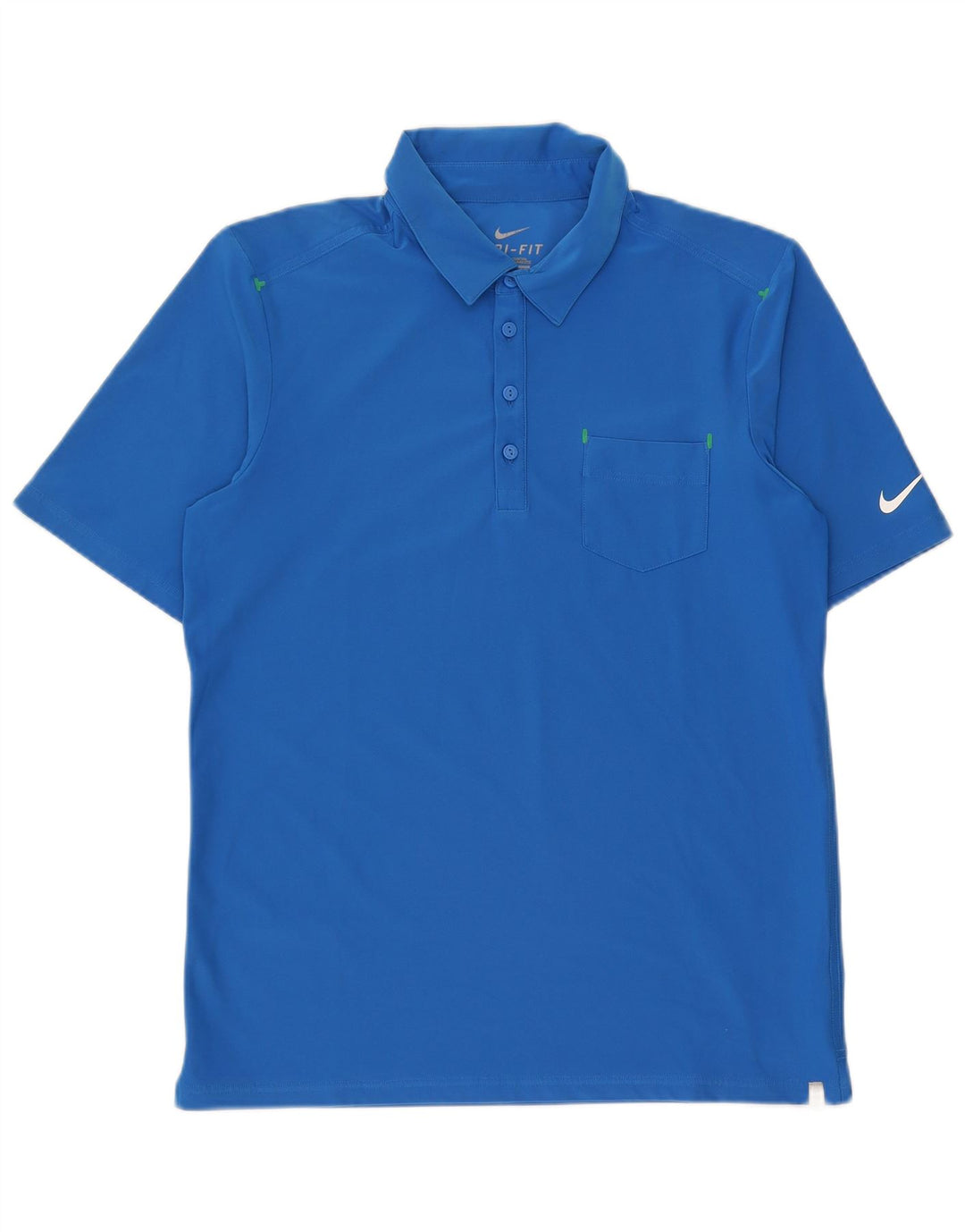 Męska koszulka polo Nike Dri Fit, średni niebieski poliester