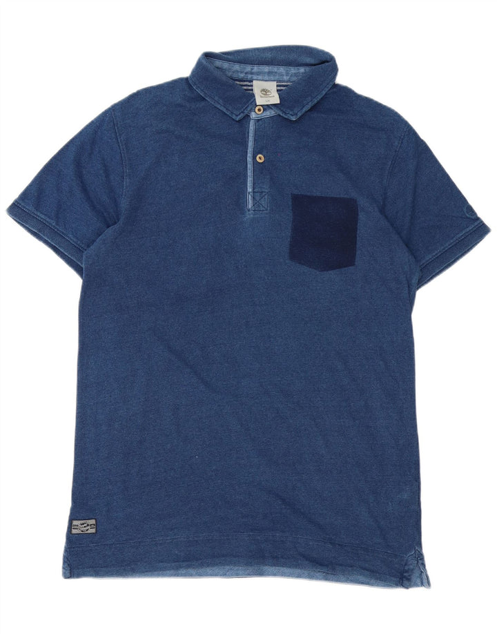 Męska koszulka polo Timberland, duża, granatowa, bawełniana