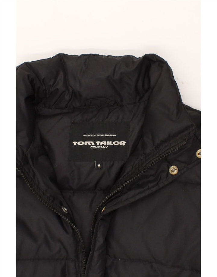 TOM TAILOR Mens Padded Jacket UK 38 Medium Black Nylon Vintage Tom Tailor and Second-Hand Tom Tailor from Messina Hembry 