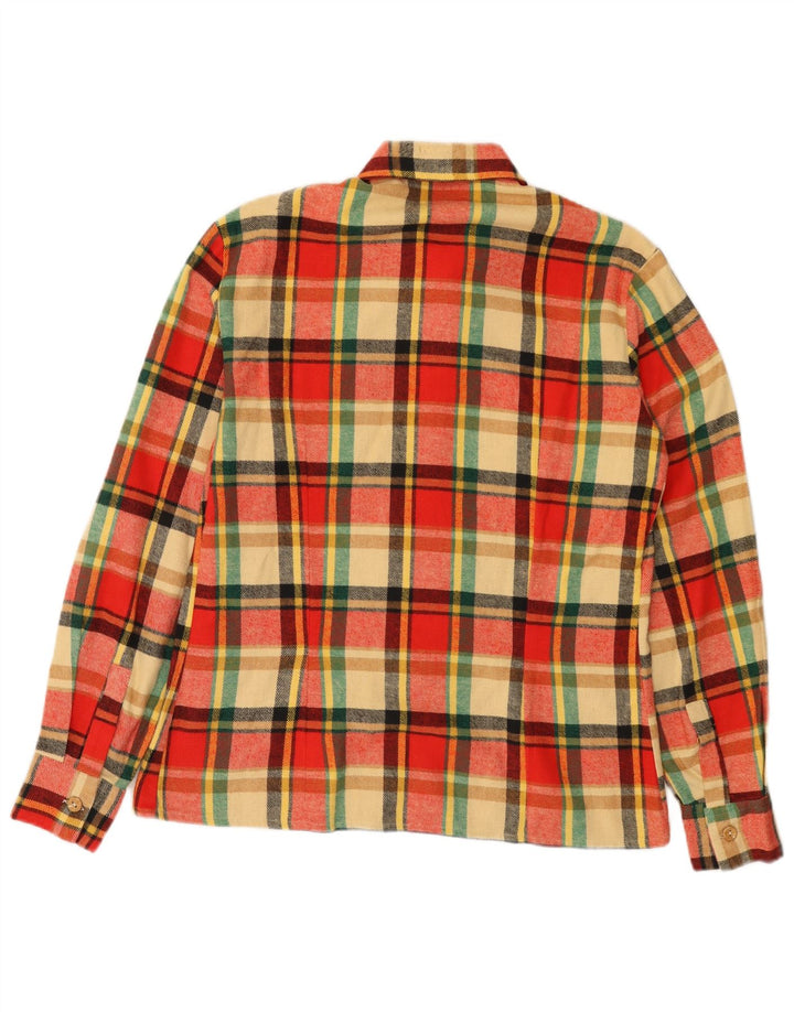 Vintage damska koszula flanelowa IT 50 XL w czerwoną kratkę