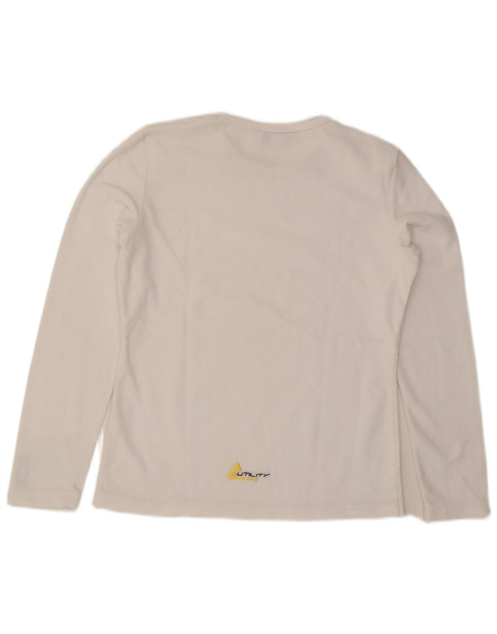 Top damski Gas z długim rękawem, UK 18 XL, biały poliester