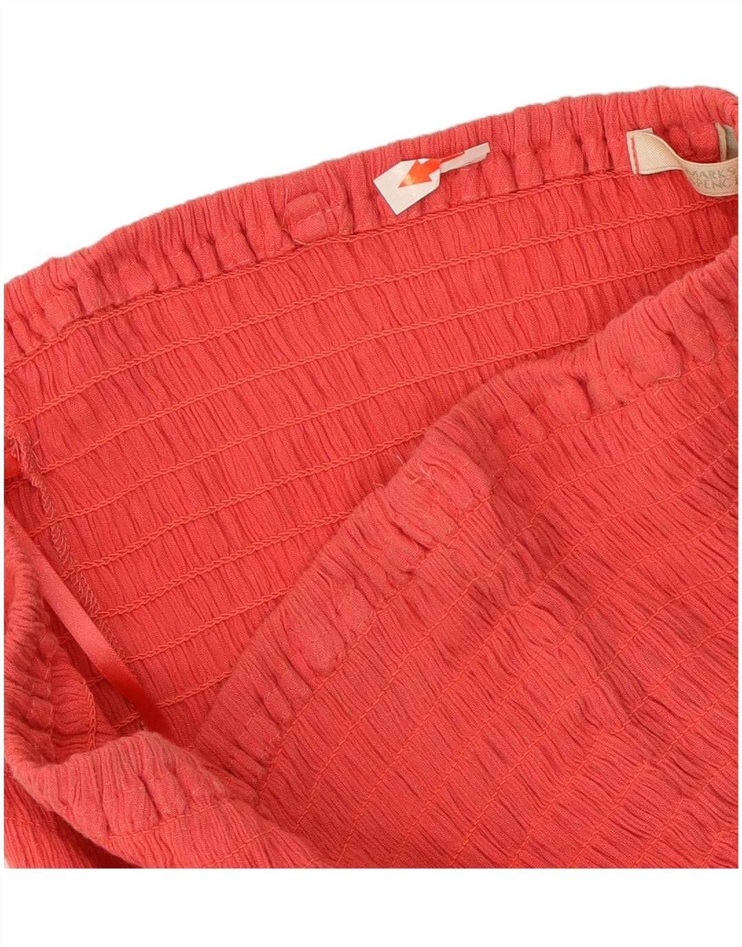 Marks & Spencer Damska sukienka bez ramiączek UK 12, średnia czerwona bawełna