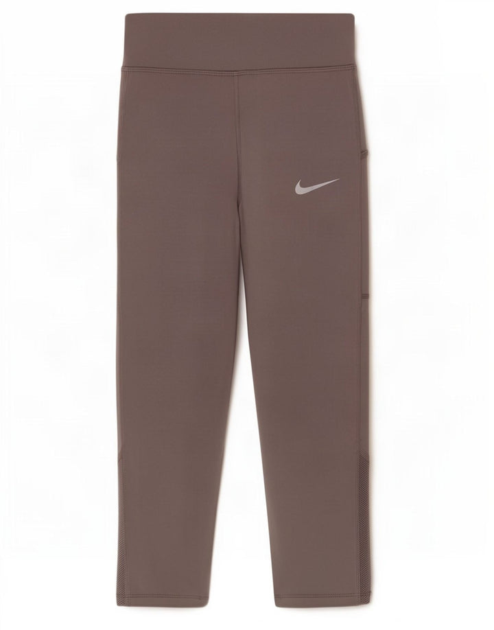 Legginsy Nike Damskie Dri Fit Capri UK 10 Małe Szare