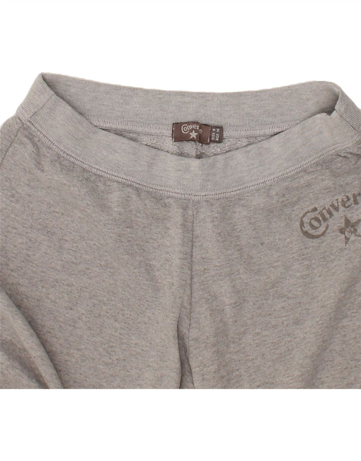 CONVERSE Girls Graphic Tracksuit Trousers 14-15 Years Grey Vintage Converse and Second-Hand Converse from Messina Hembry 