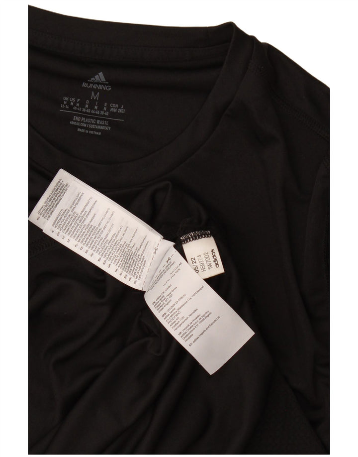 Damska koszulka Adidas Aeroready Top UK 12/14 Średni czarny poliester