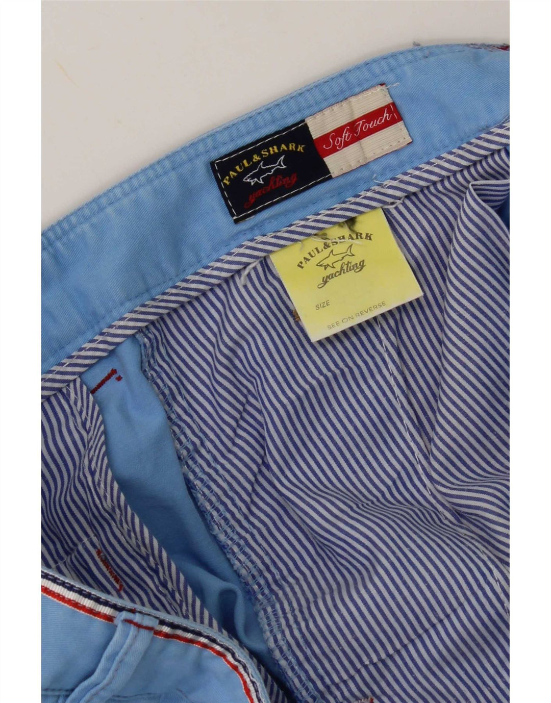 Męskie spodenki Chino Paul & Shark W36, duże, niebieskie, bawełniane