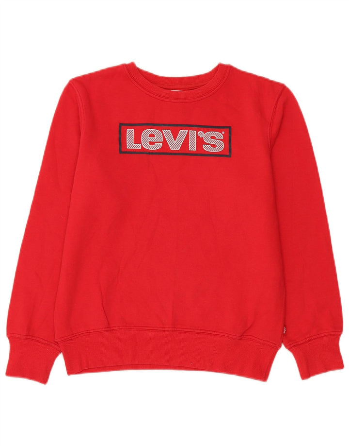Bluza chłopięca Levi's z grafiką, 15-16 lat, czerwona, bawełniana