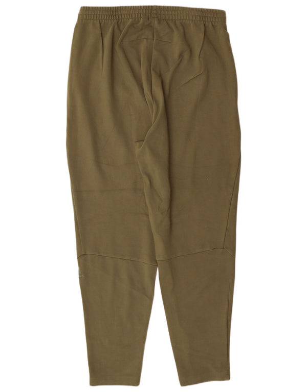 Męskie spodnie dresowe ADIDAS, duże, w kolorze khaki, ze sztucznego jedwabiu