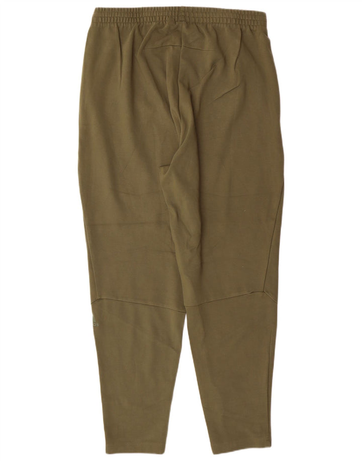Męskie spodnie dresowe ADIDAS, duże, w kolorze khaki, ze sztucznego jedwabiu
