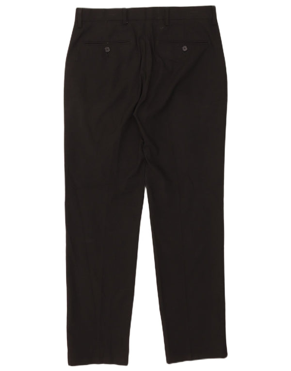 Marks & Spencer Damskie spodnie Chino o dopasowanym kroju W32 L30 Czarne