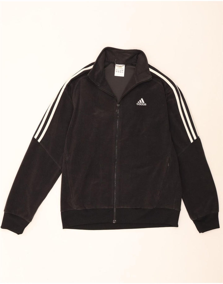 Męska kurtka polarowa Adidas UK 38 Średni czarny poliester