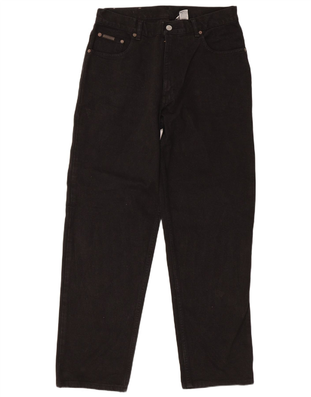 Męskie dżinsy Calvin Klein Regular Straight W32 L30 Czarna bawełna