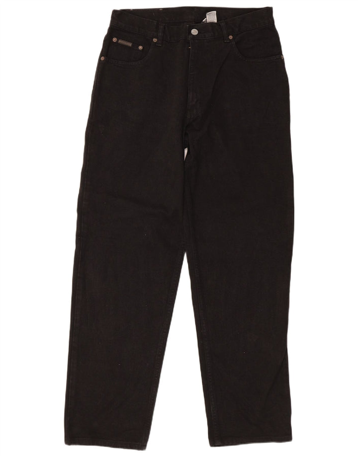 Męskie dżinsy Calvin Klein Regular Straight W32 L30 Czarna bawełna