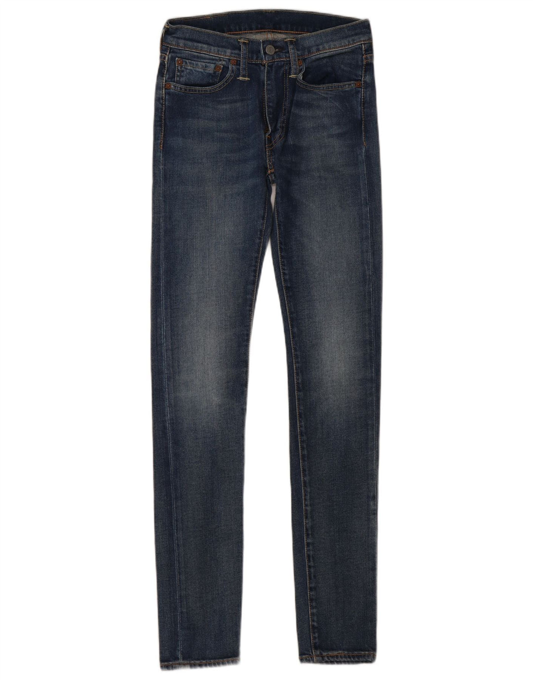 Damskie jeansy Levi's 519 Skinny W28 L34 Niebieskie bawełniane