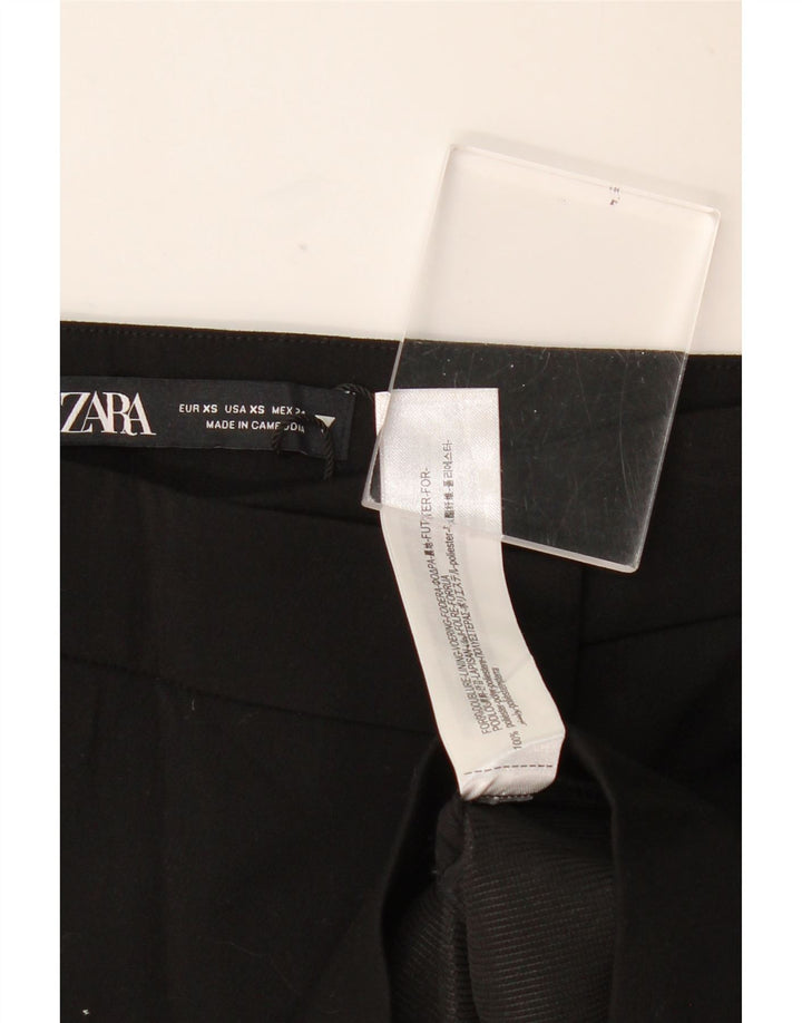 Skort damski Zara UK 6 XS, czarny poliester