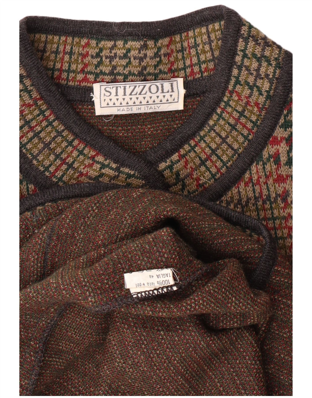 Damska marynarka STIZZOLI zapinana na 6 guzików IT 48 XL, brązowa pepitka