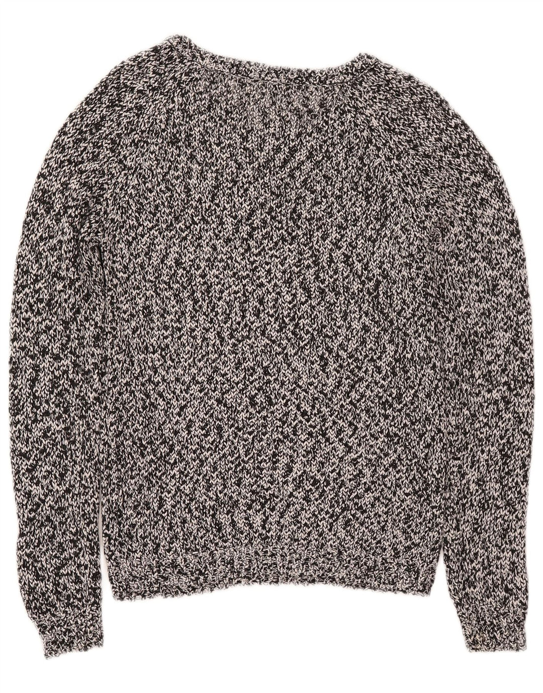 Marks & Spencer Damski sweter z dekoltem w łódkę, UK 10, mały, szary, nakrapiany