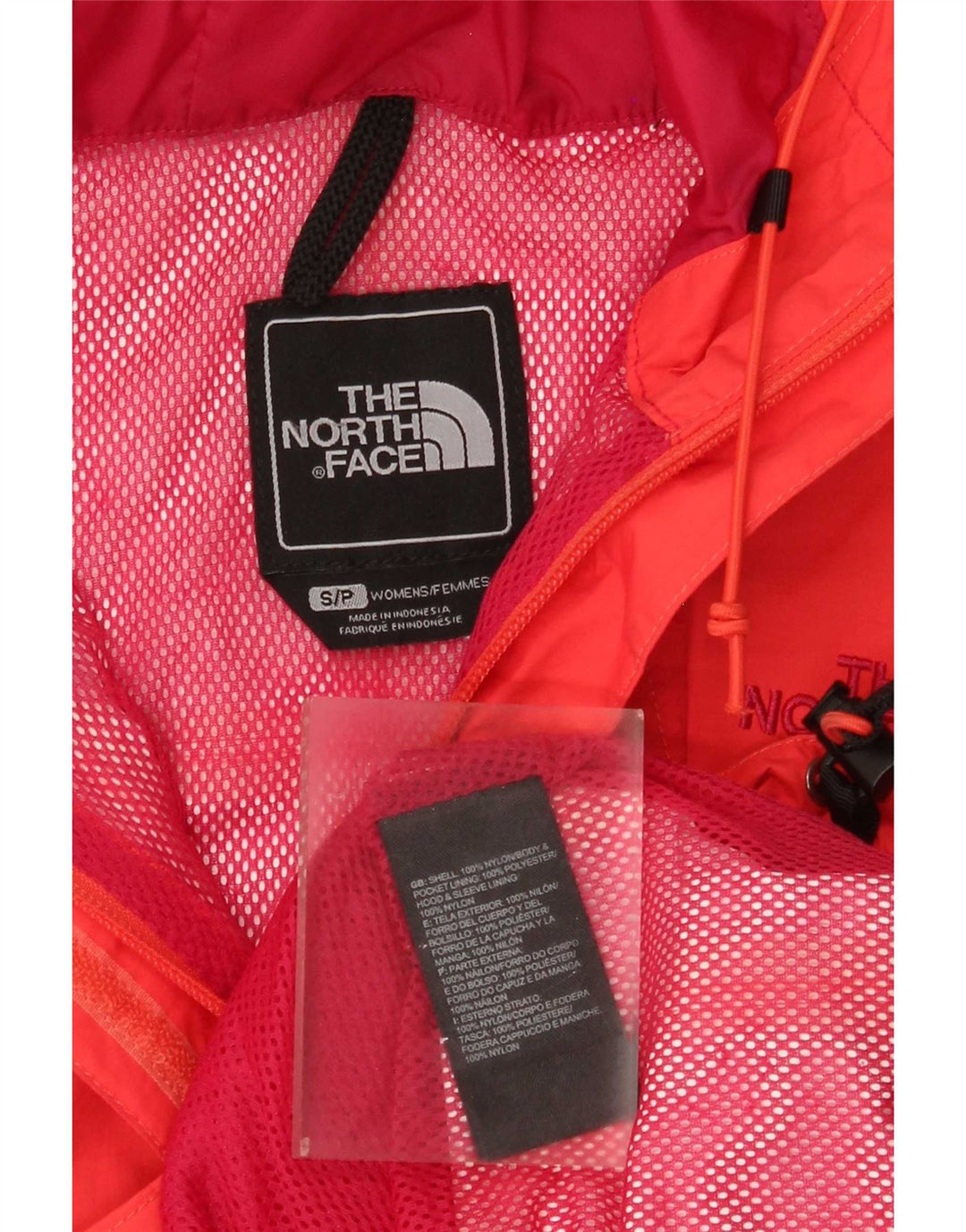 Damska kurtka przeciwdeszczowa The North Face Hyvent z kapturem, duża, UK 10, mała, czerwona