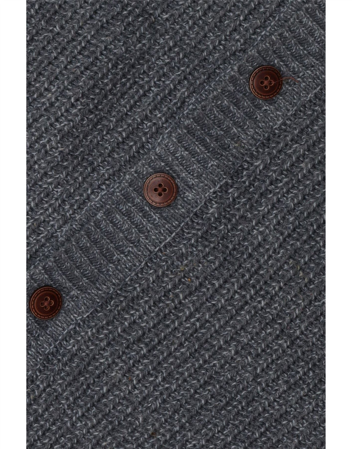 Marks & Spencer Damski sweter rozpinany UK 10 Mały, szary, nakrapiany akryl