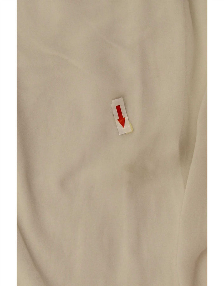 Damska bluzka oversize Zara UK 14, średni biały poliester