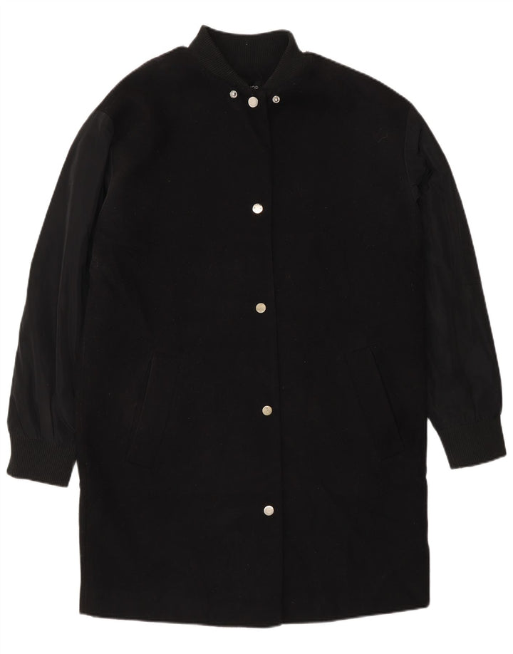 Topshop damski płaszcz oversize UK 8, mały, czarny poliester