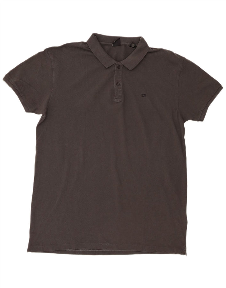 Męska koszulka polo Scotch & Soda, 2XL, szara, bawełniana